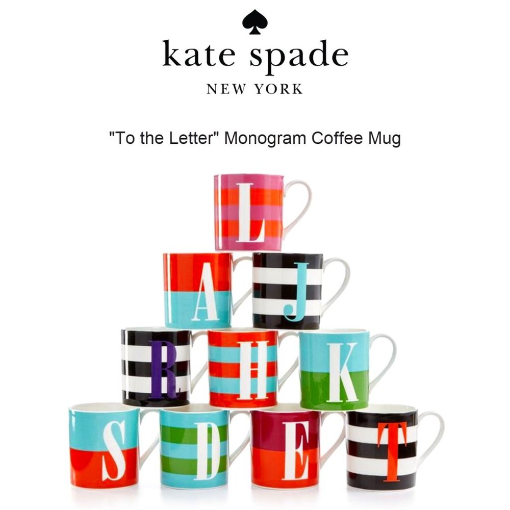 Kate Spade x Lenox Monogram Cup
